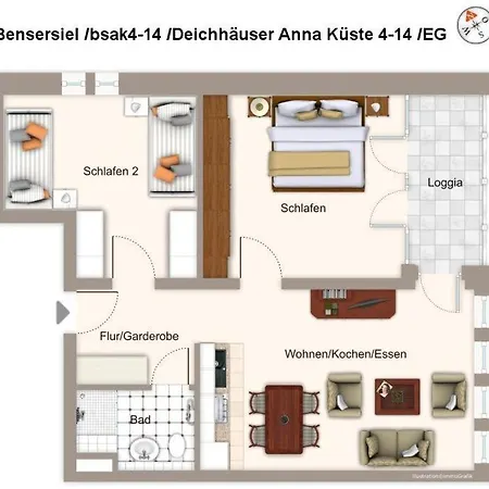 Deichhaeuser Anna Kueste Deichhaeuser Anna Kueste 4-14 * Bensersiel